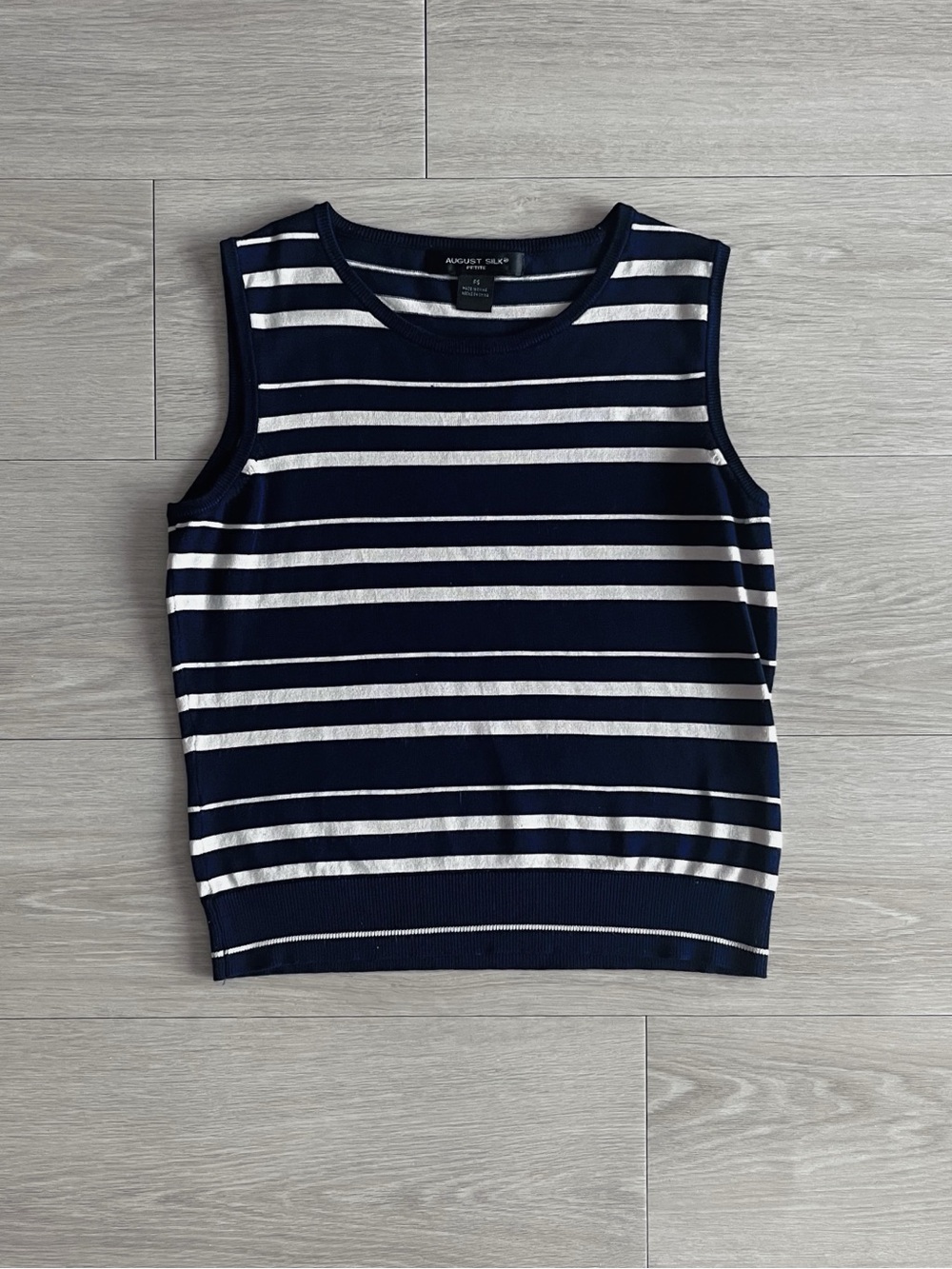 Navy Striped Top